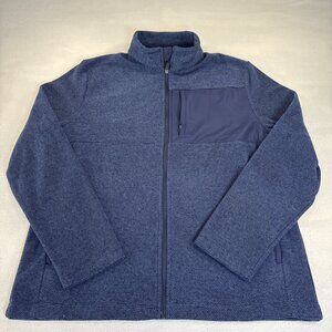 Ben Hogan Performance Men Med Dura Fleece Full Zip Golf Jacket, up to Color BLUE